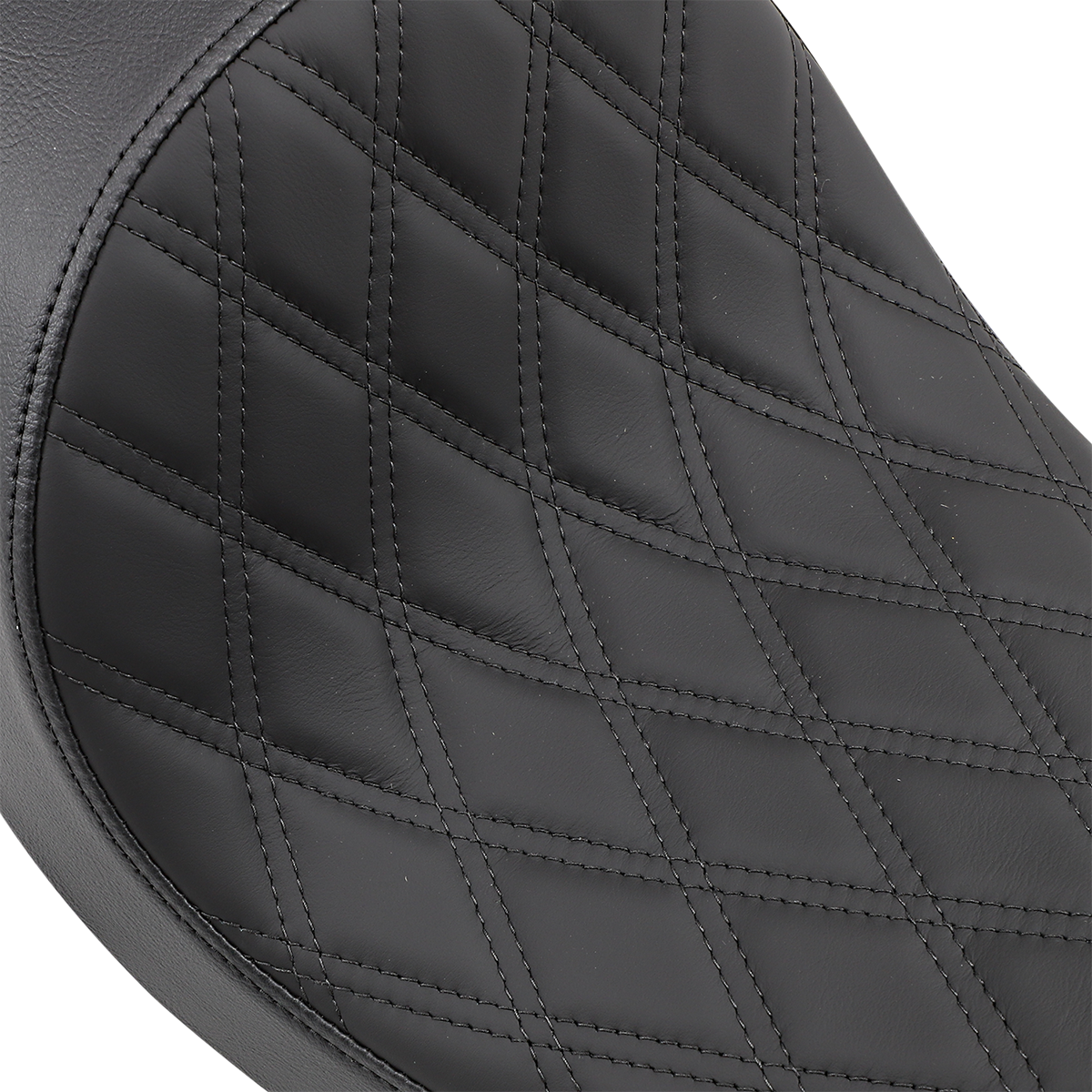 Asiento DRAG SPECIALTIES - 3/4 Low Solo - Costuras de diamante - Negro 0803-0543