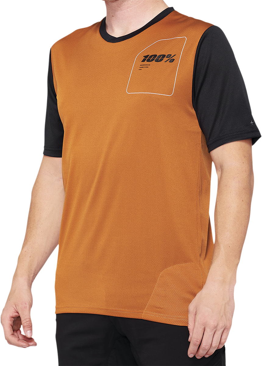 Maillot 100% Ridecamp - Terracota/Negro - Talla Grande 40027-00017