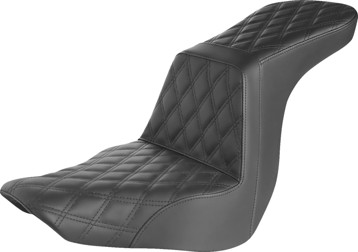 Asiento SADDLEMEN Step-Up - Costura de celosía completa - Negro 818-29-195