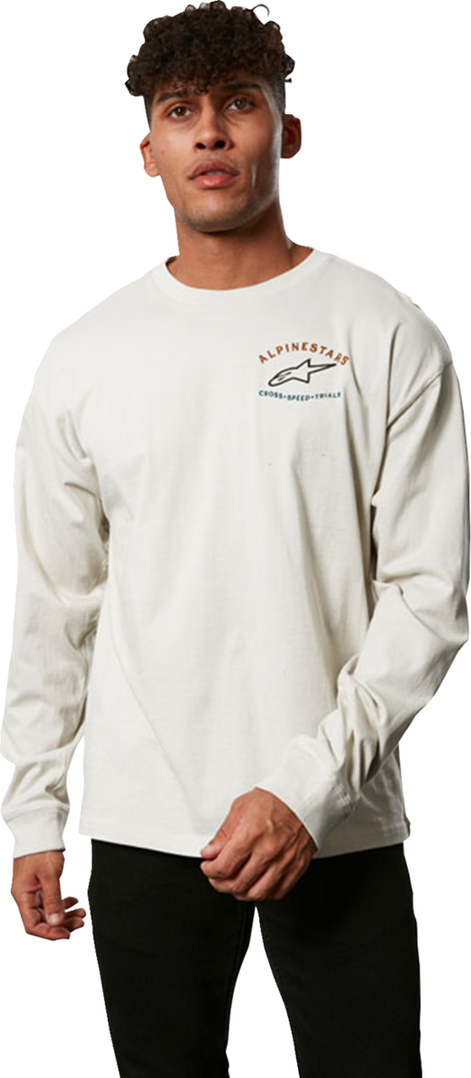 ALPINESTARS Full Face Long-Sleeve T-Shirt - Off White - Large