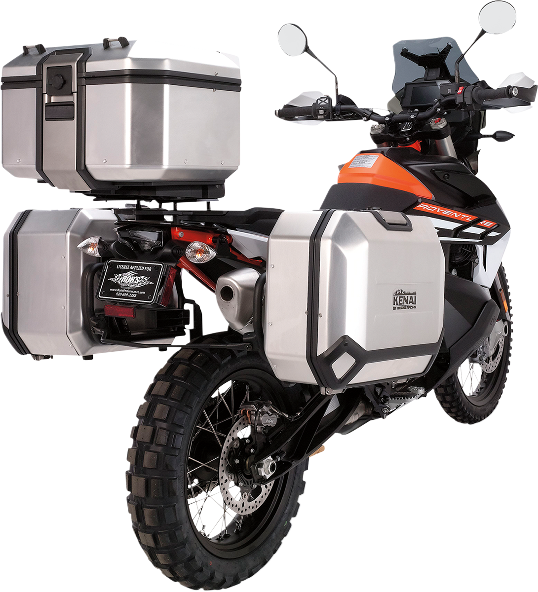 MOOSE RACING Kenai Case 36 - Derecha - Plateada D0TR36100RKM