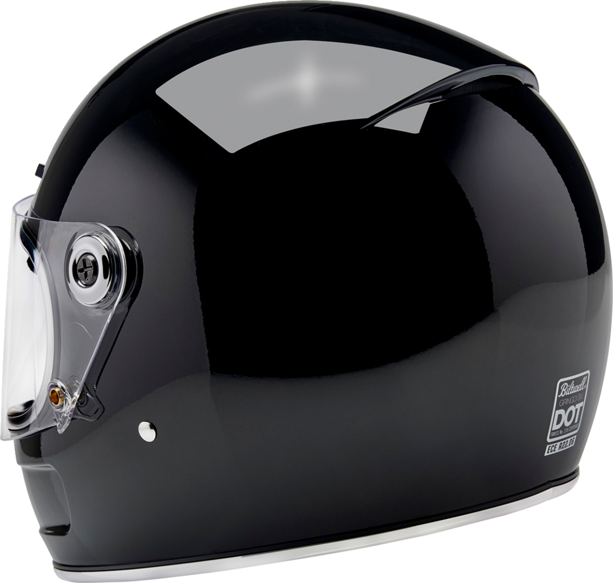 Casco BILTWELL Gringo SV - Negro brillante - Pequeño 1006-101-502