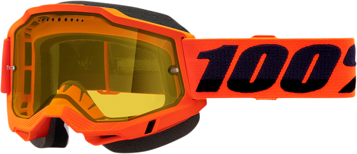 Gafas de nieve 100% Accuri 2 - Naranja neón - Amarillo 50021-00004