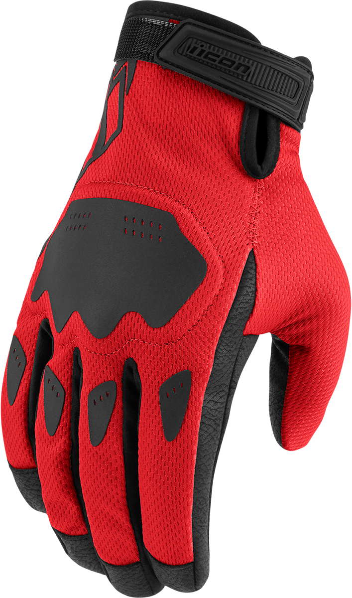 Guantes ICON Hooligan™ CE - Rojo - 3XL 3301-4389