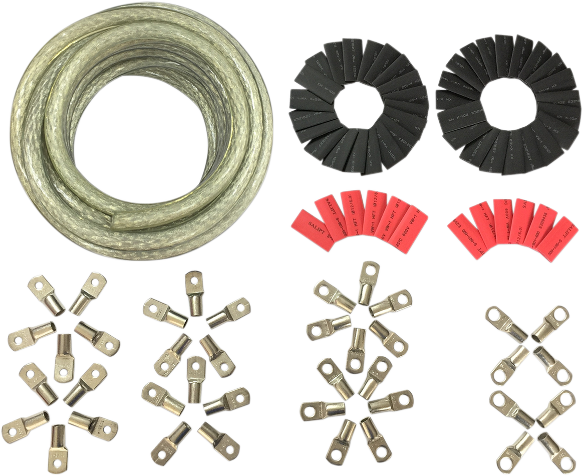 Kit de cables de batería personalizados DRAG SPECIALTIES - Harley-Davidson - Transparente E25-0092CK