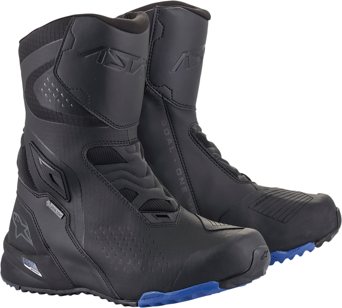 Botas ALPINESTARS RT-8 Gore-Tex® - Negro/Azul - Talla 6 de EE. UU. - Talla 39 de UE 2335422-17-39