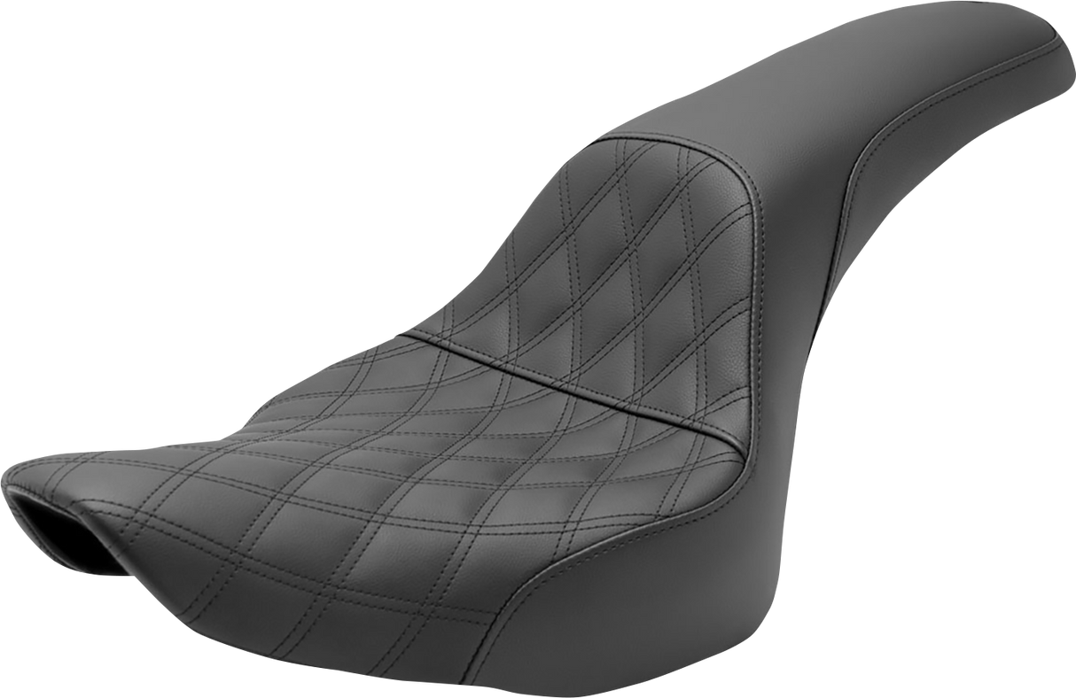Asiento SADDLEMEN Profiler - Delantero enrejado/Trasero liso - Negro 806-12-149