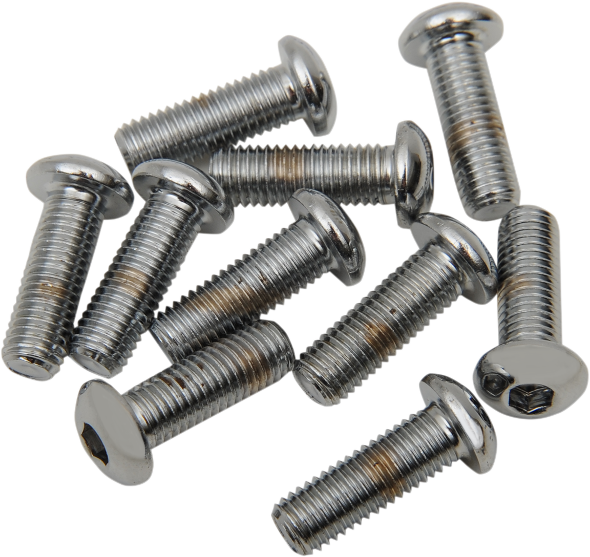 Pernos DRAG SPECIALTIES - Cabeza de botón - 1/4"-28 x 1" MPB421