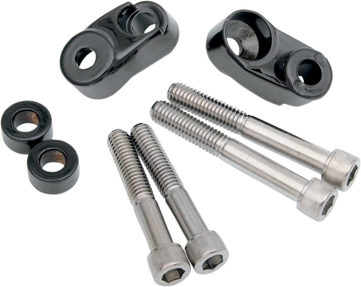 Kit de montaje de intermitentes DRAG SPECIALTIES - 39/49 mm - Negro 20-0367GBDS