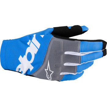 Guantes MX ALPINESTARS Techstar - Negro/Azul - Pequeños 3560125-17-S