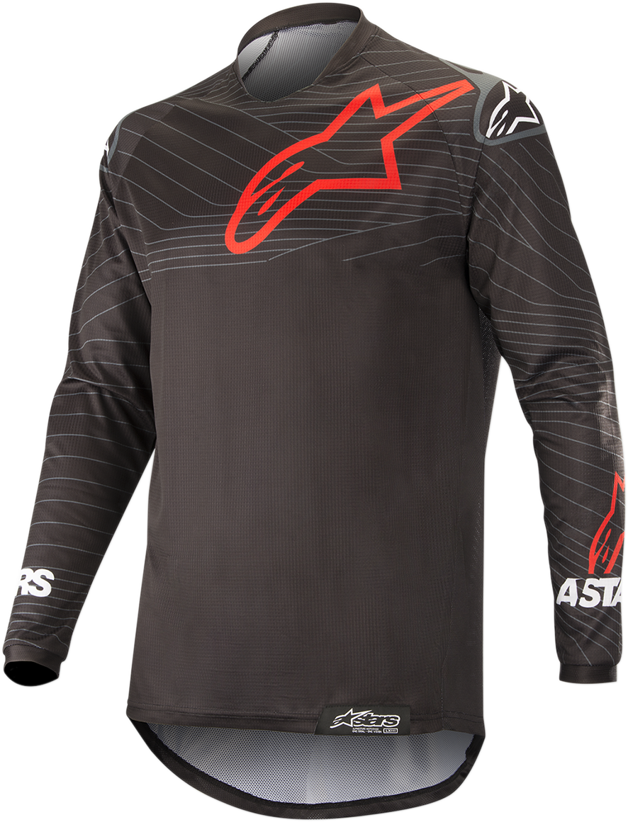 Camiseta ALPINESTARS Venture-R - Negro/Rojo - Talla grande 3763019-13-L