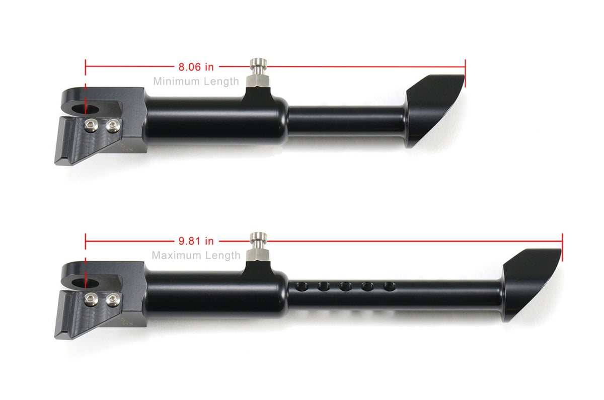 Suzuki Hayabusa 1999-2026 Black Adjustable Kickstand by Brocks Performance