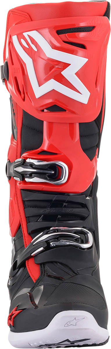 Botas ALPINESTARS Tech 10 - Negro/Rojo - Talla 11 de EE. UU. 2010020-31-11