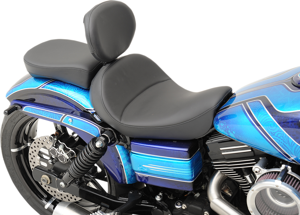 Asiento individual DRAG SPECIALTIES - Costuras suaves - Respaldo del conductor - FXD USE P-PADS 08030342,0353 0803-0555