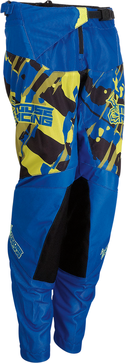Pantalones Agroid para jóvenes MOOSE RACING - Azul/Alta visibilidad - 22 2903-2167