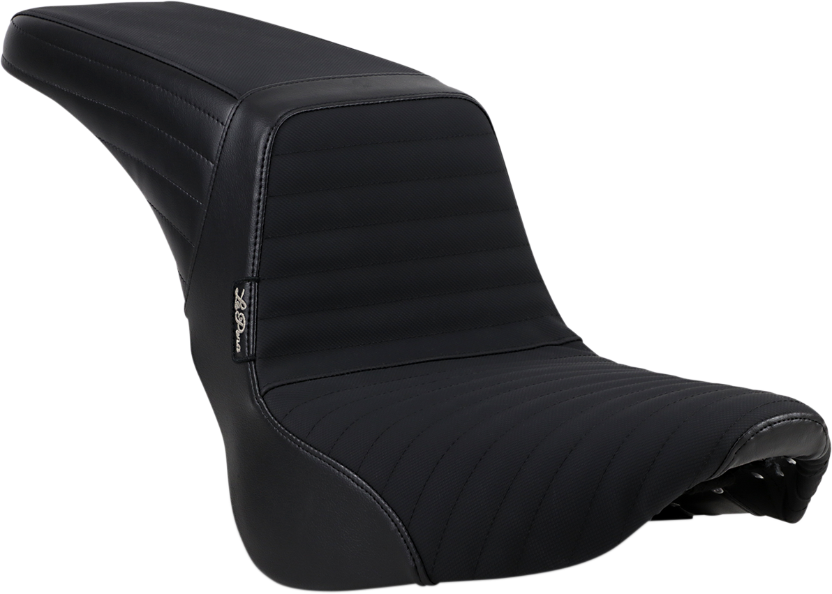 Asiento LE PERA Kickflip - Plisado con cinta de agarre - Negro - Softail '18-'21 LYB-590PTGP
