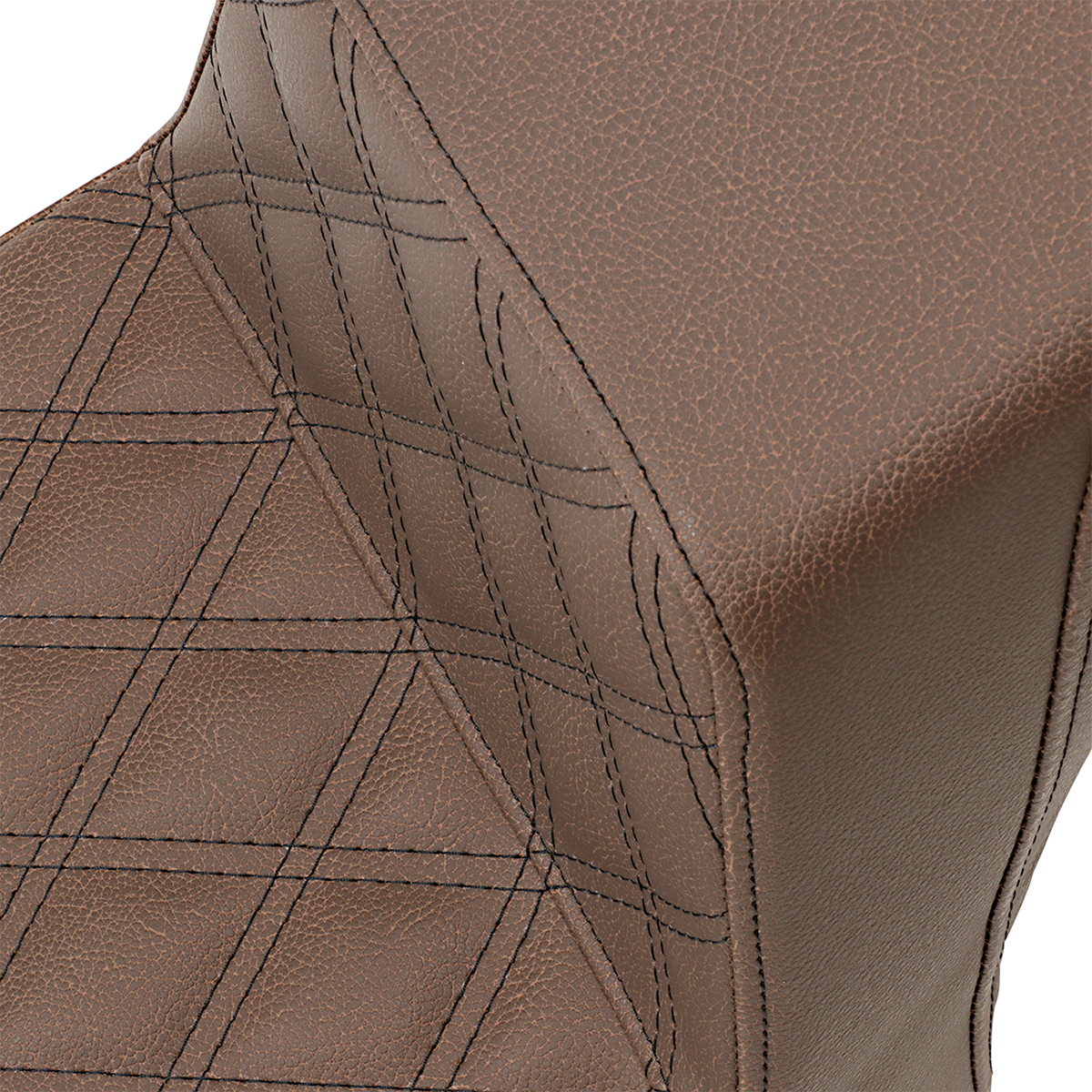 Asiento SADDLEMEN Step Up - Delantero enrejado/Trasero liso - Marrón - Scout Bobber I18-33-172BR