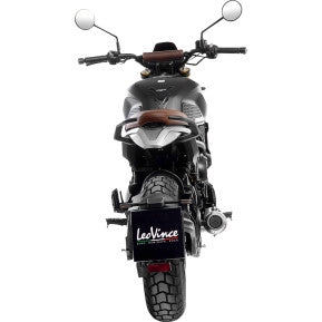 LEOVINCE LV-10 Slip-On Muffler - Stainless Steel Moto Morini Seiemmezzo 2023-2024 15267U