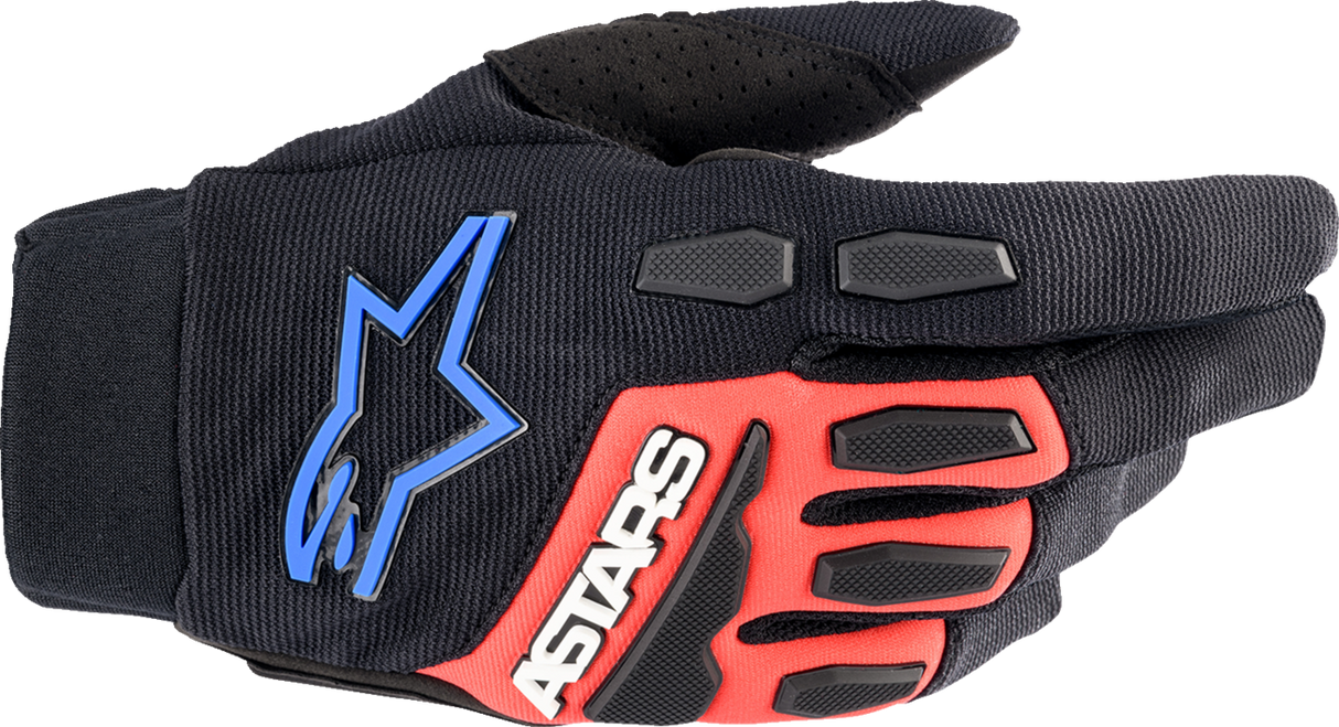 Guantes ALPINESTARS Full Bore XT - Negro/Rojo brillante/Azul - Talla grande 3563623-1317-L