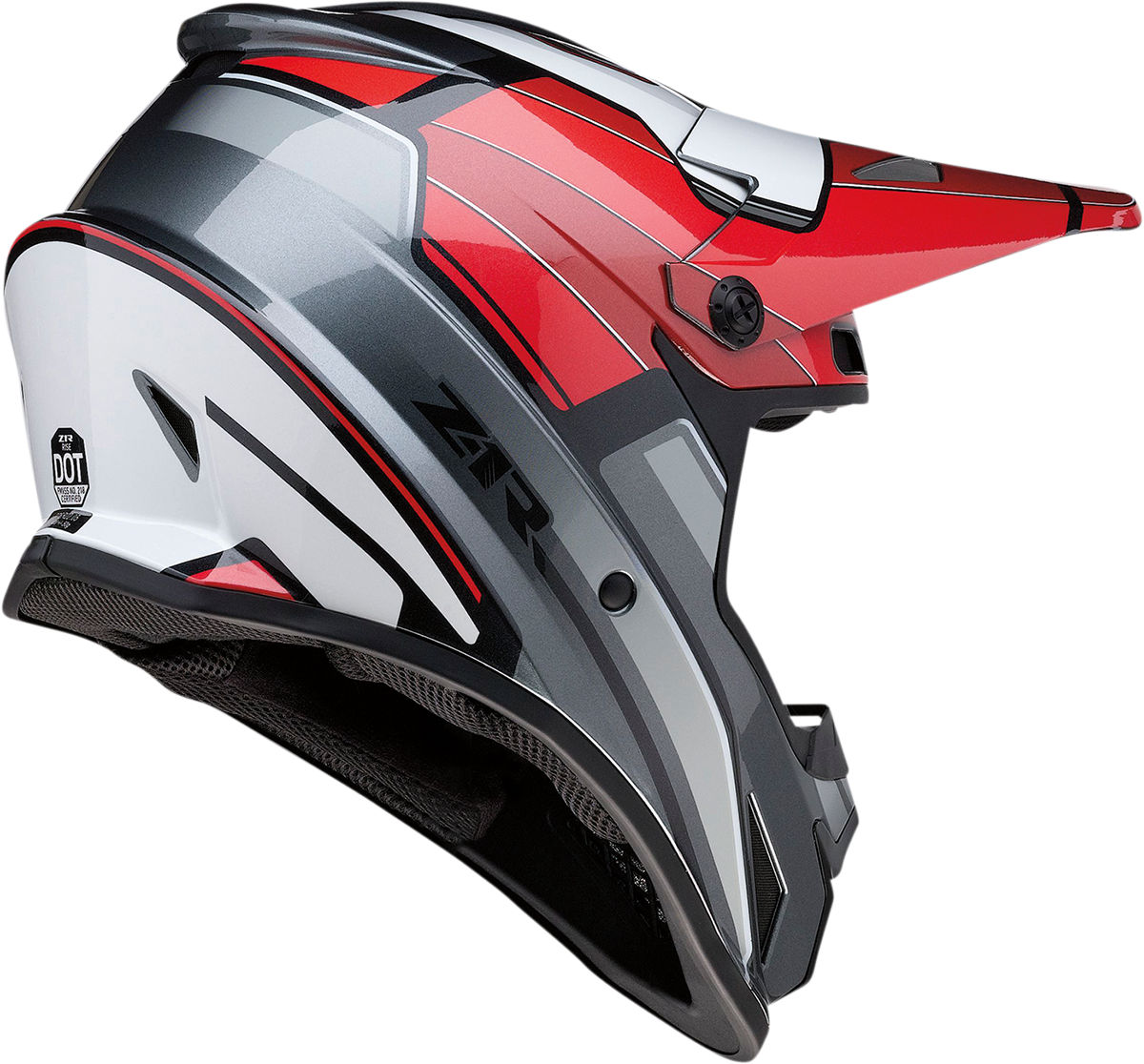 Casco de moto Z1R Rise - MC - Rojo/Gris - Mediano 0110-7210