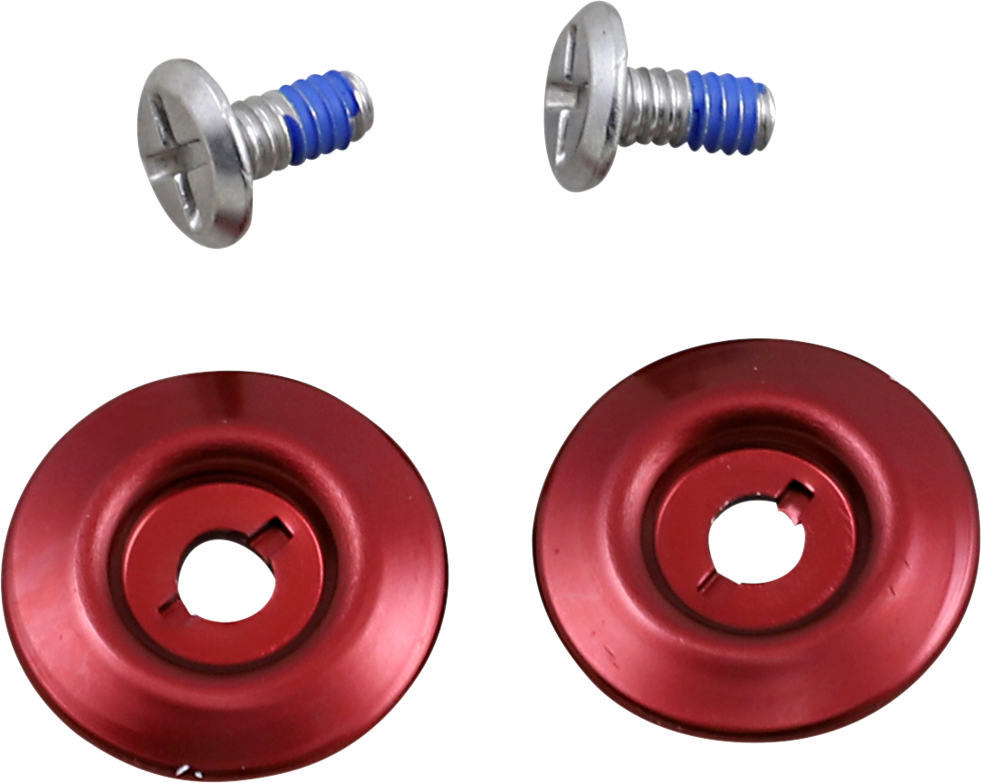 Kit de herrajes BILTWELL Gen 2 - Tornillo de acero inoxidable - Placa base roja 0034-150-70