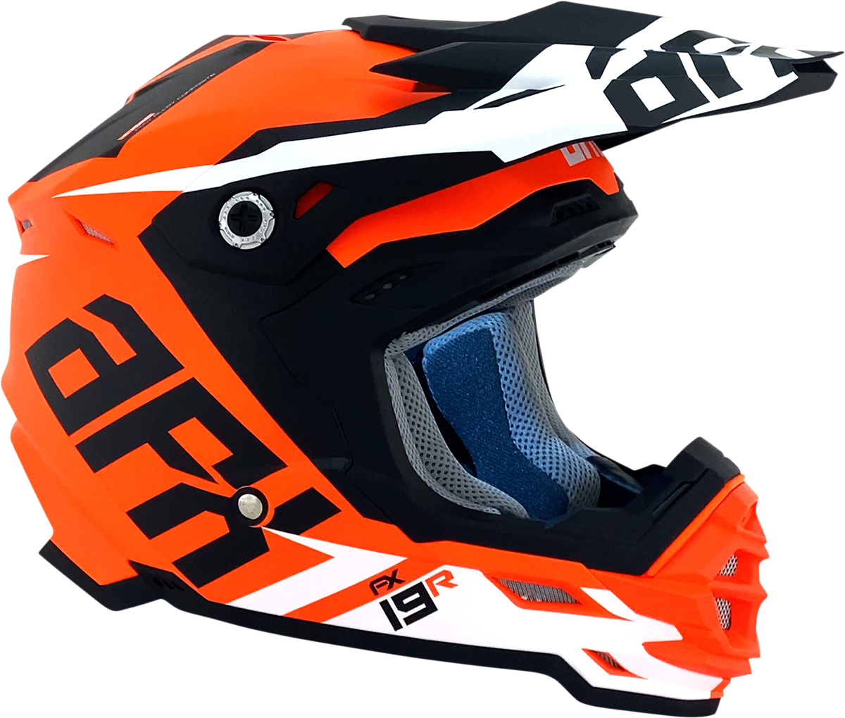 Casco de moto AFX FX-19R - Racing - Naranja mate - Pequeño 0110-7083