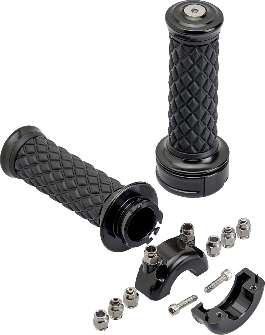Puños BILTWELL - Alumicore - Personalizados - Negros 6606-201-01
