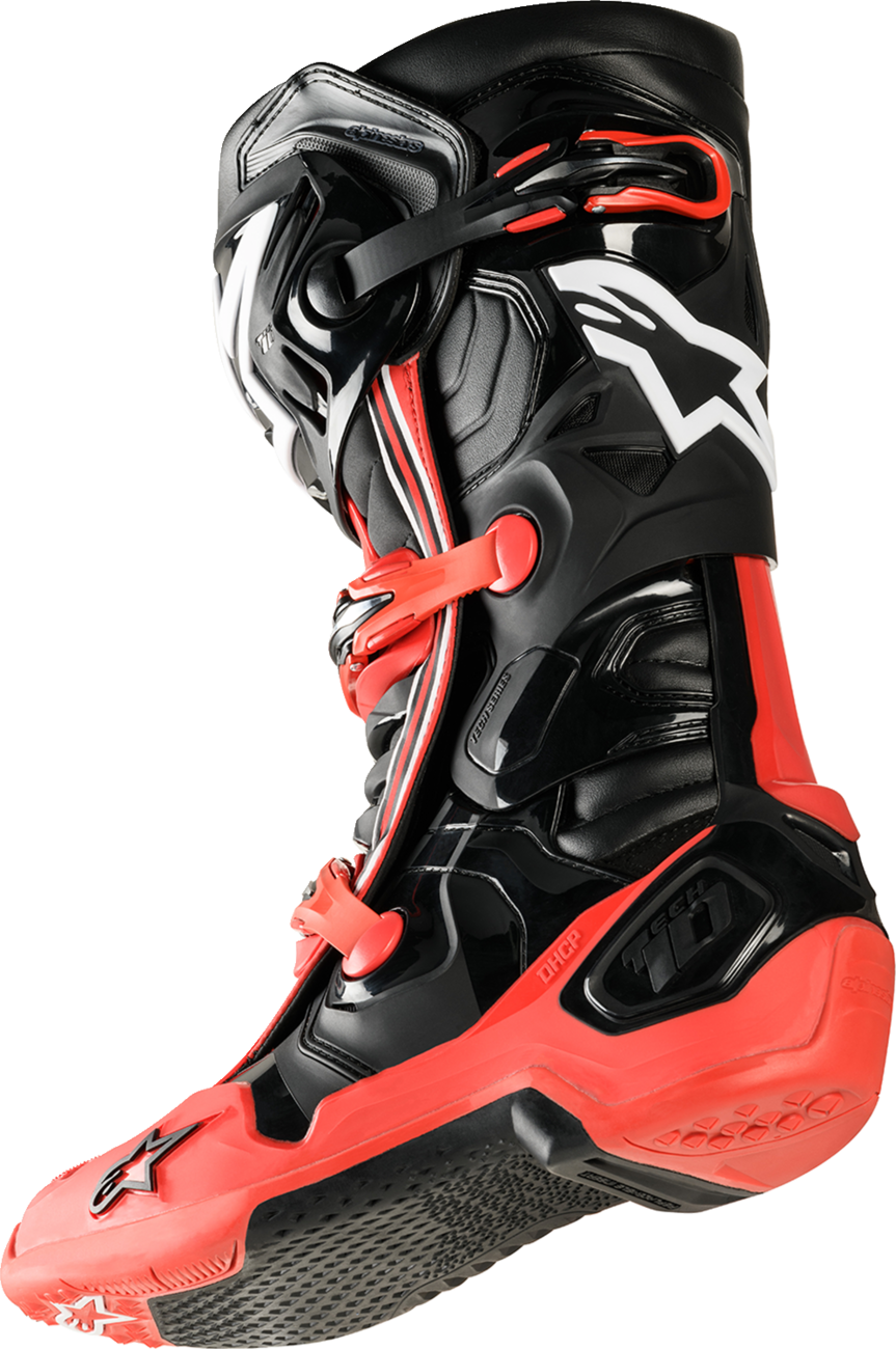 Botas ALPINESTARS Tech 10 Acumen - Negro/Rojo - Talla 11 de EE. UU. 2010020-312-11