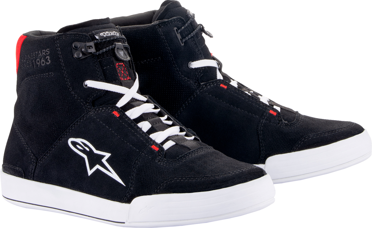 Zapatos ALPINESTARS Chrome - Negro/Blanco/Rojo - Talla 9.5 (EE. UU.) 251232213050