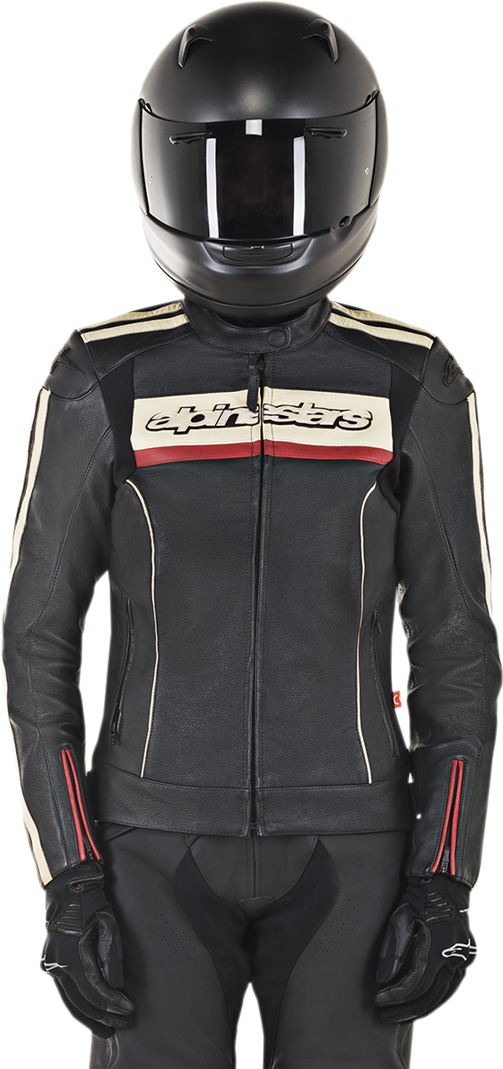 Chaqueta ALPINESTARS Stella Dyno v2 para mujer - Negro/Rojo - Talla EE. UU. 28 / Talla UE 44 3112518-1830-44