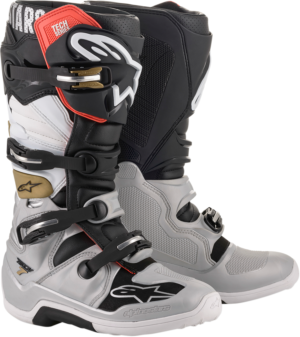 Botas ALPINESTARS Tech 7 - Negro/Gris - Talla 7 de EE. UU. 2012014-1829-7