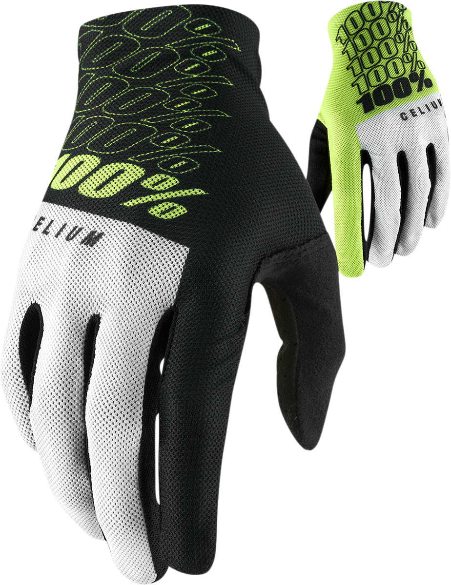 Guantes 100% Celium - Amarillo fluorescente - Talla grande 10007-00012
