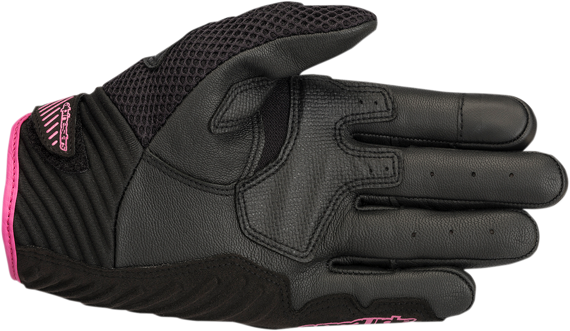 Guantes ALPINESTARS Stella SMX-1 Air V2 para mujer - Negro/Fucsia - Talla grande 3590518-1039-L