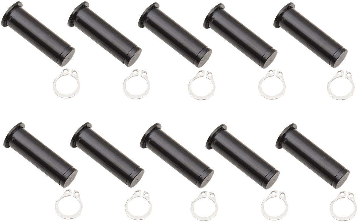 Pasadores de pivote DRAG SPECIALTIES - Palanca - Paquete de 10 - Negro 74113B
