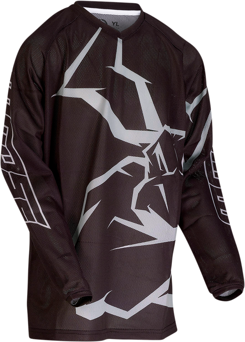 Camiseta de malla Agroid para jóvenes de MOOSE RACING - Negro/Gris - XL 2912-1996