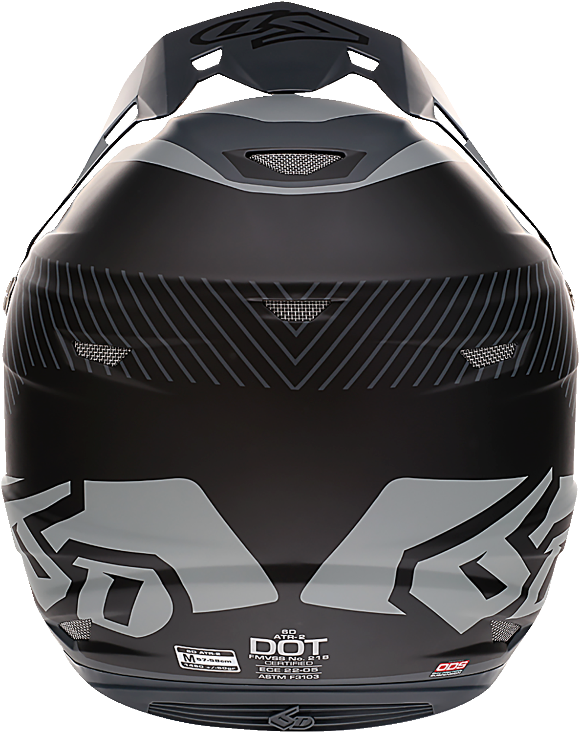 Casco de motocicleta 6D ATR-2 - Fusion - Negro - 2XL 12-2909
