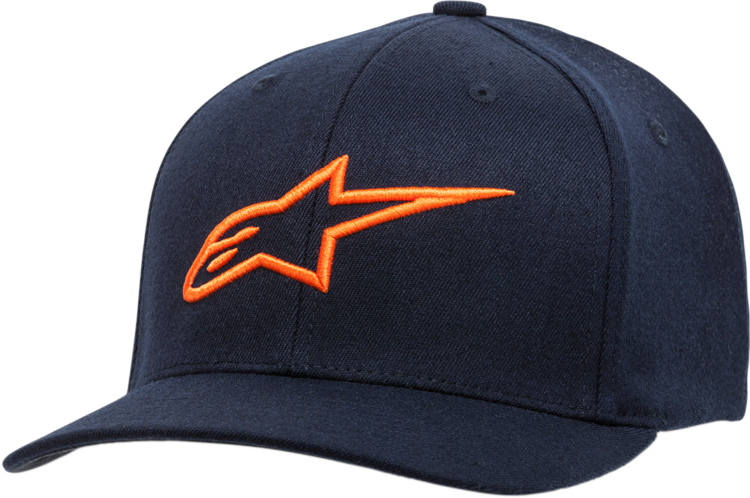 Gorra ALPINESTARS Ageless Curve - Azul marino/naranja - Talla pequeña/mediana 1017810107032SM