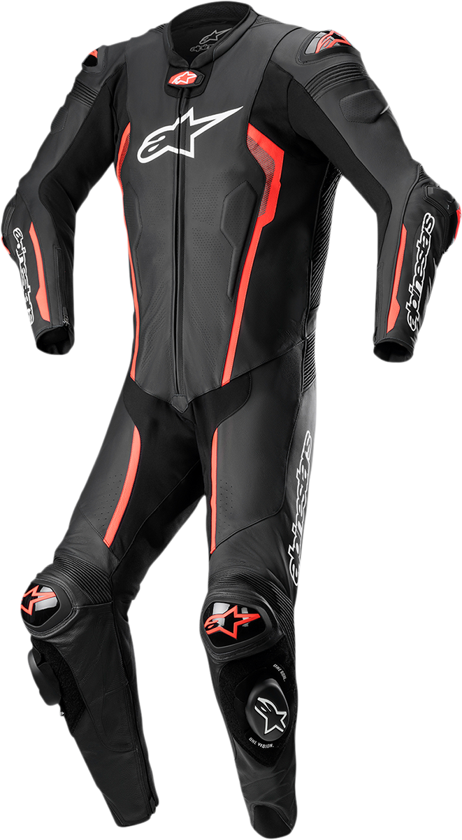 Traje de una pieza ALPINESTARS Missile v2 - Negro/Rojo Fluorescente - Talla 44 EE. UU. / 54 UE 3150122-1030-54