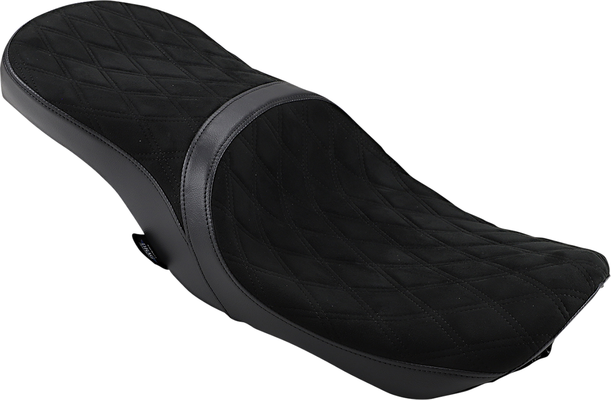 Asiento de turismo bajo DRAG SPECIALTIES - Diamond - Tanques con alas Ness - FL '08-'22 0801-1078