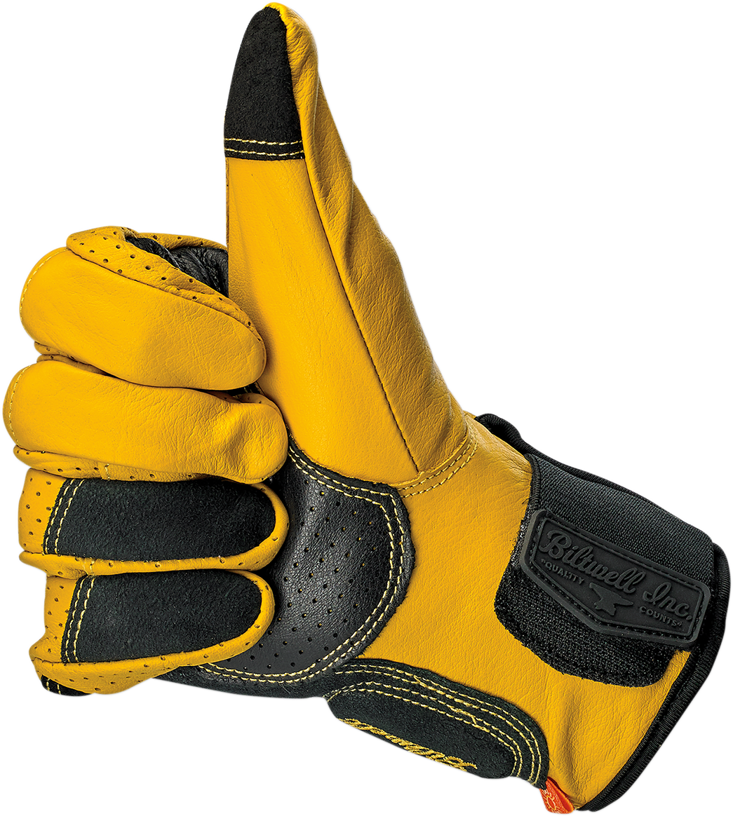 Guantes BILTWELL Borrego - Dorado/Negro - 2XL 1506-0701-306