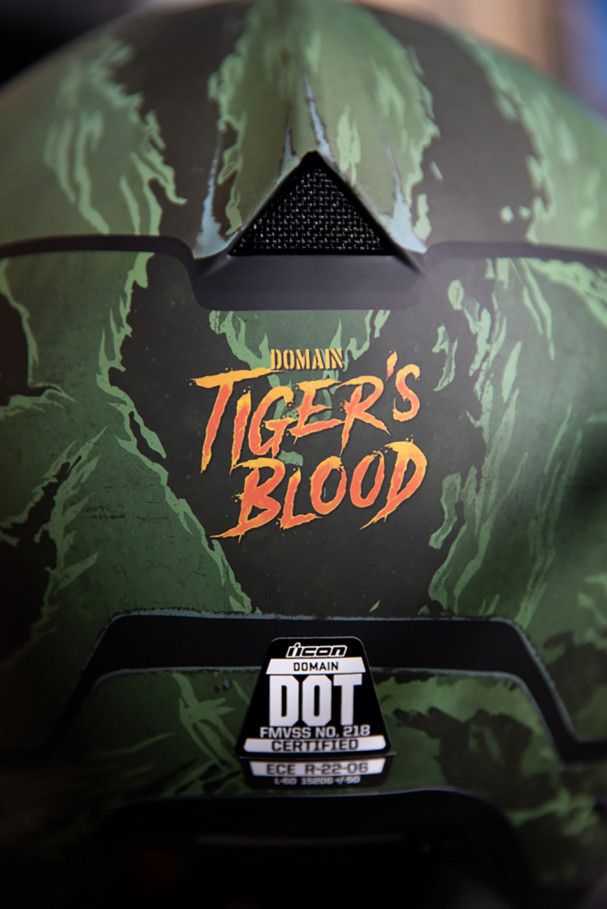 Casco ICON Domain™ - Sangre de Tigre - Verde - 2XL 0101-14928
