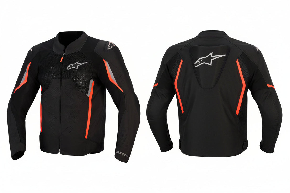 ALPINESTARS AST v3 Air Jacket - Black/Dark Gray/Red Fluo - XL 3300426-1051-XL