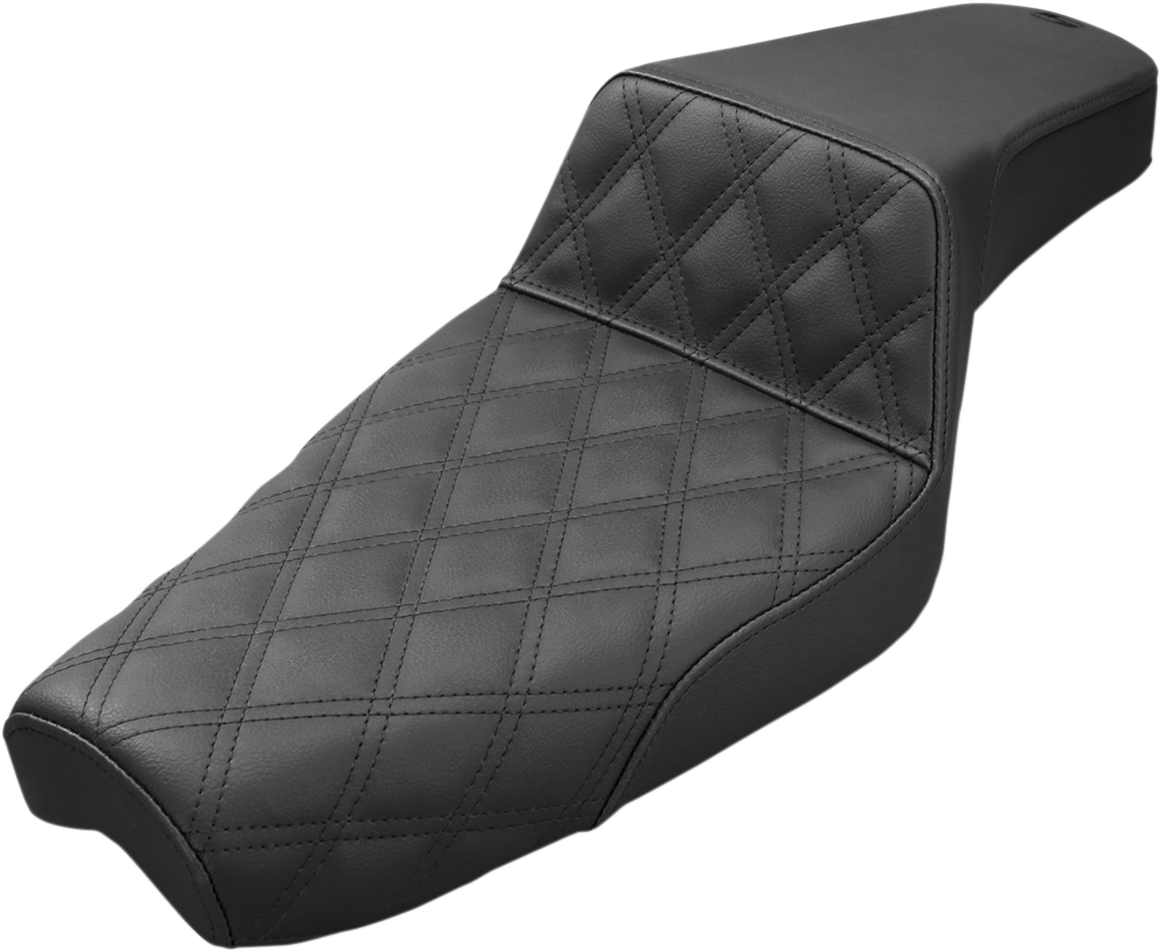 Asiento SADDLEMEN Step-Up - Costuras de celosía delanteras - Negro - XL 879-03-172