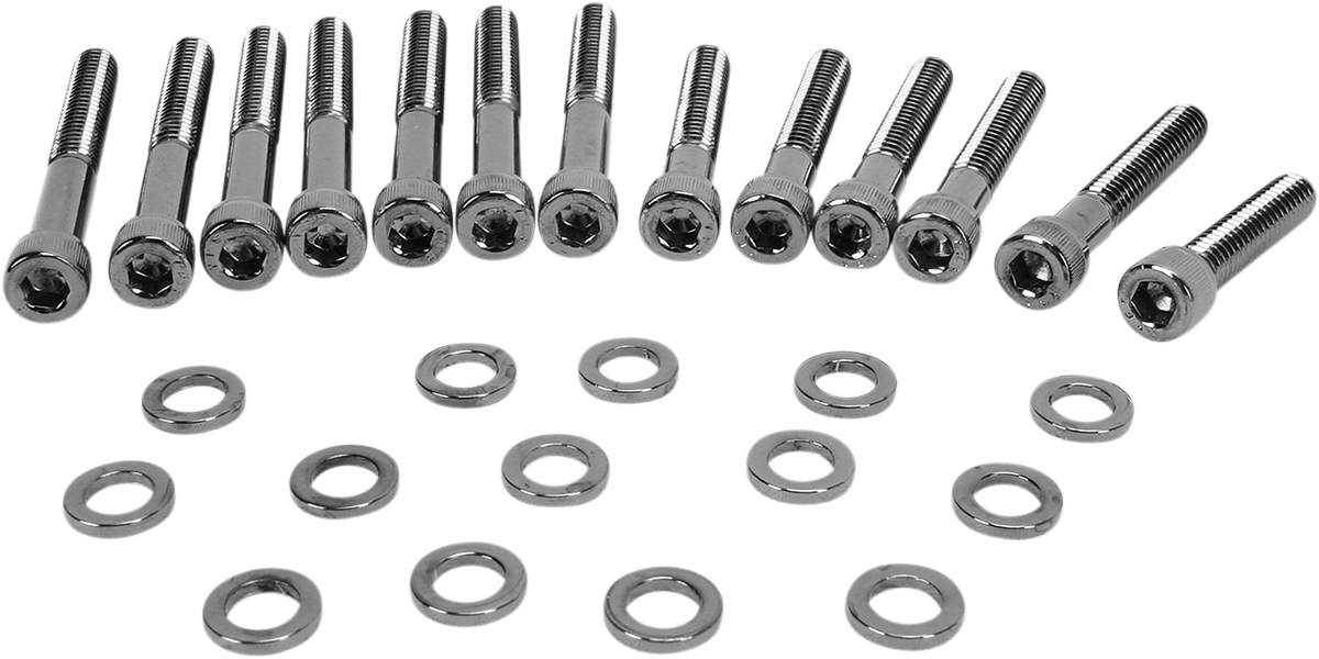 Kit de pernos DRAG SPECIALTIES - Moleteados - Tapa del árbol de levas MK687BK