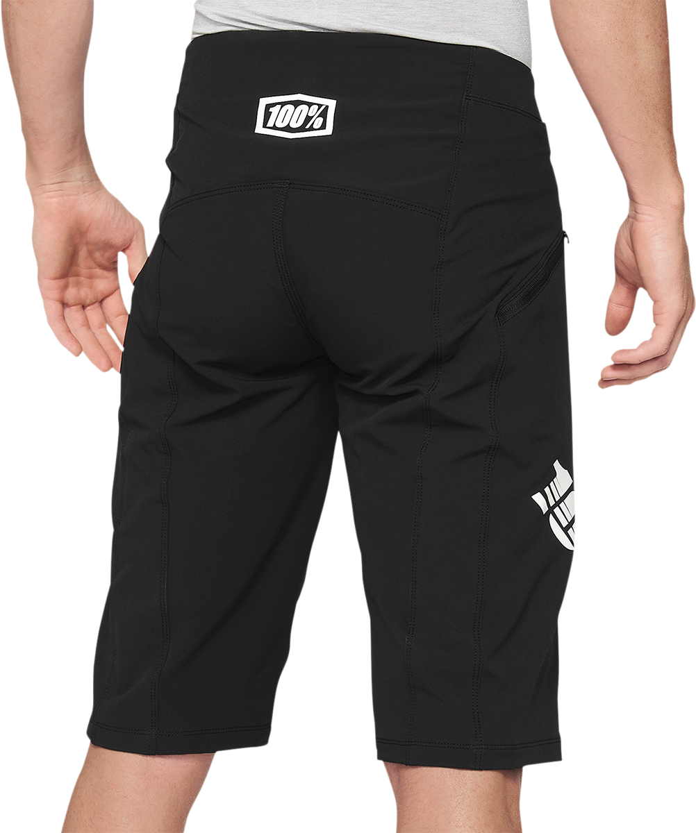 Pantalones cortos 100% R-Core-X - Negro - Talla 30 de EE. UU. 40002-00001
