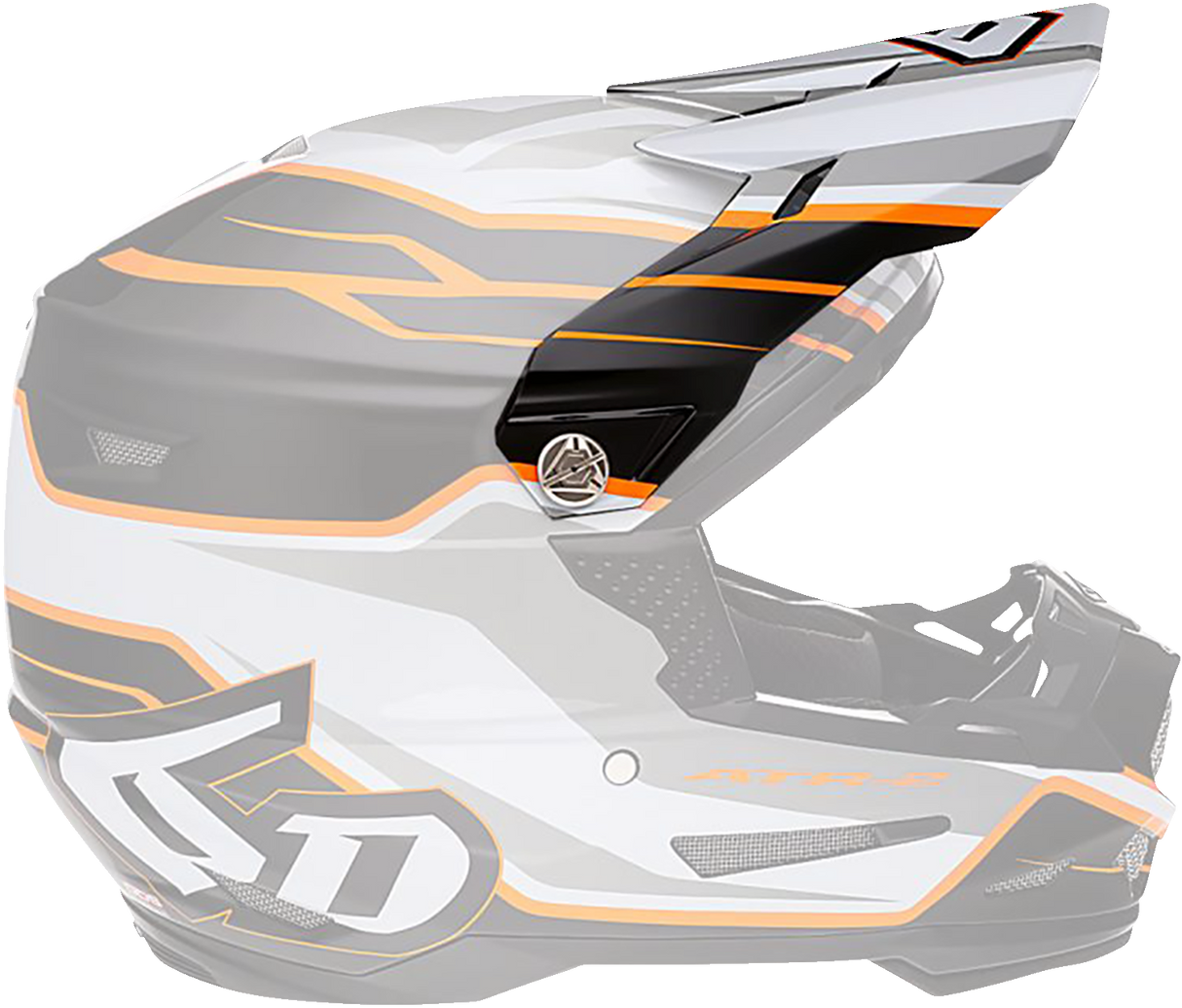 Visera 6D ATR-2 - Fase - Blanco Naranja 72-6100