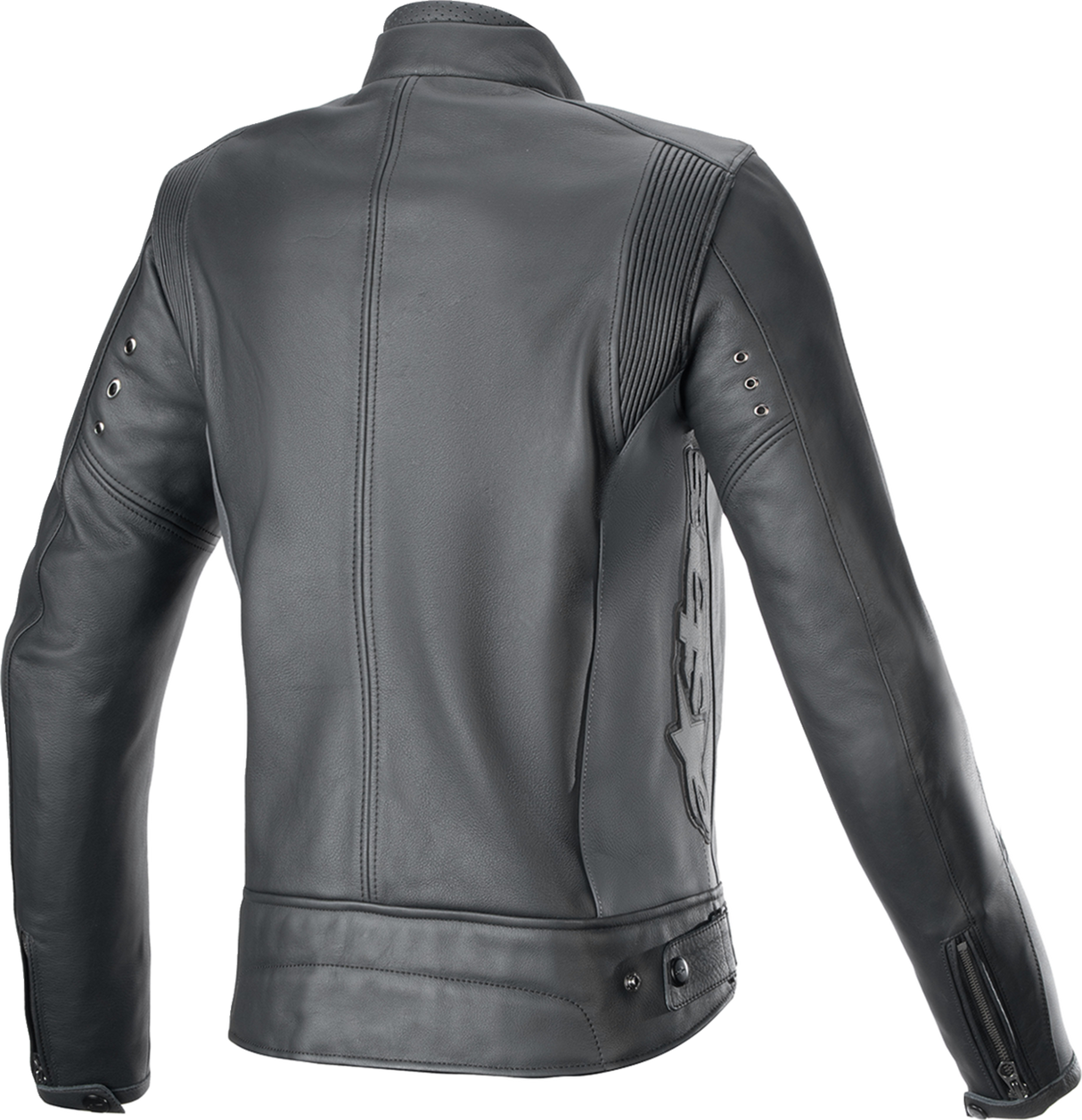 Chaqueta de cuero Stella Dyno para mujer de ALPINESTARS - Gris alquitrán negro/Gris oscuro - Talla grande 3113924-1296-L