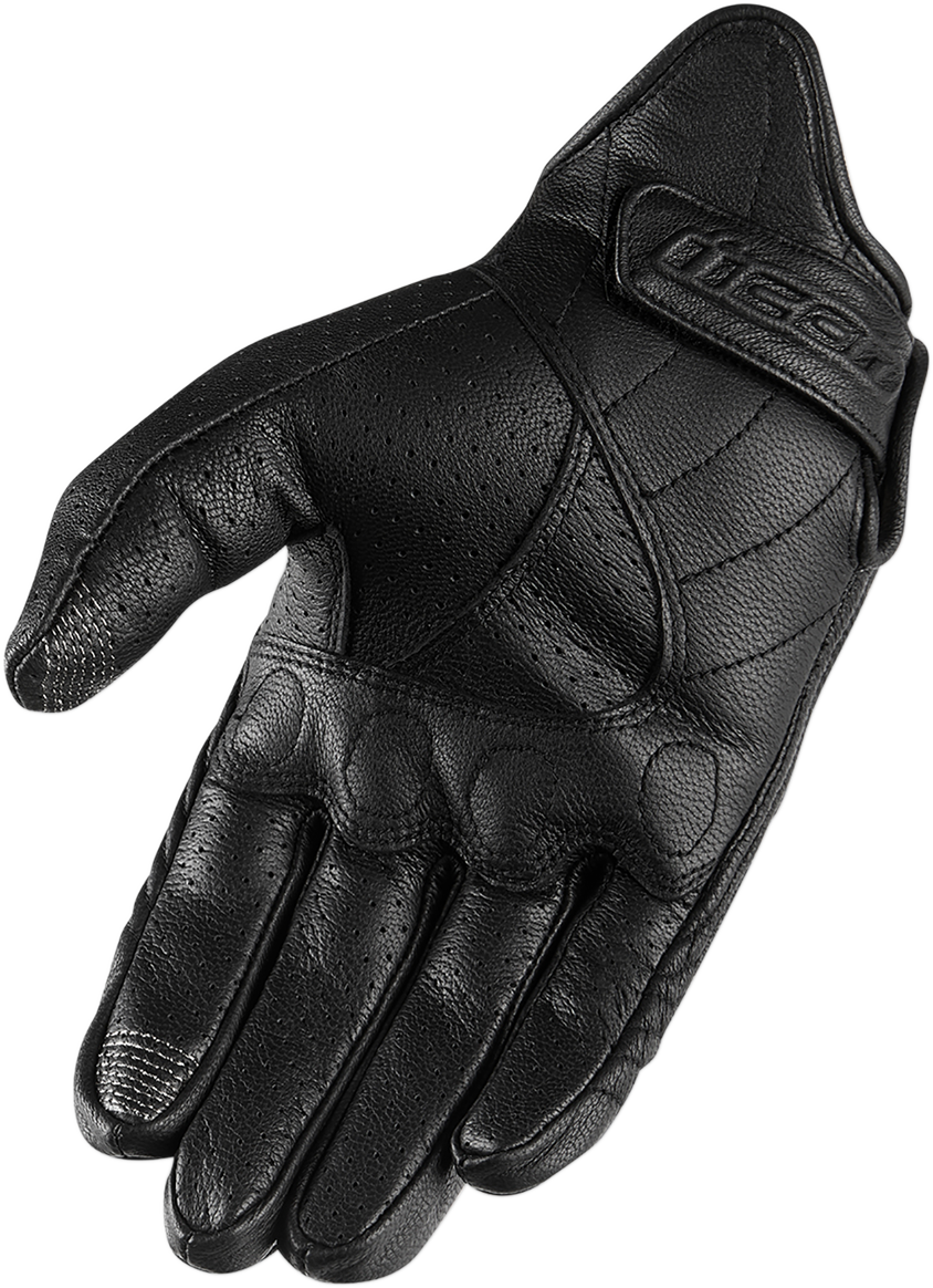 Guantes perforados ICON Pursuit Classic™ - Negro - Mediano 3301-3831