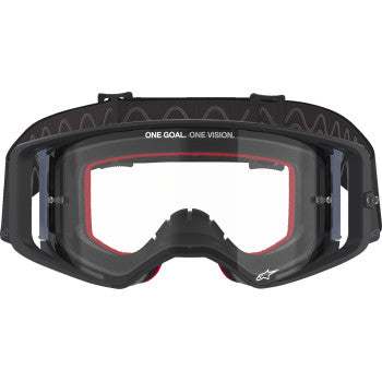 ALPINESTARS Goggles Supertech Goggles - Corp - Black/Gray - Clear 5100125-1507