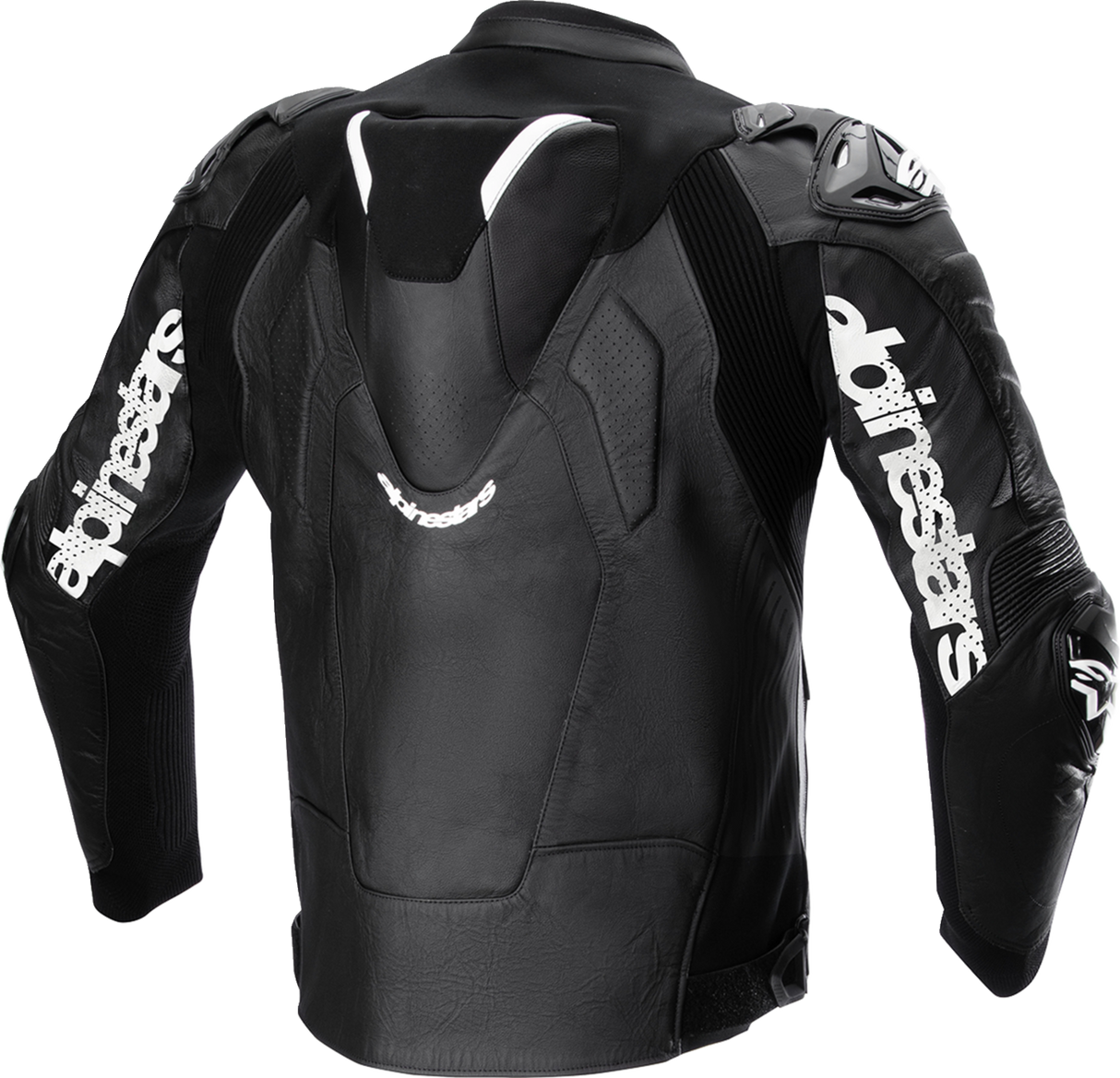 Chaqueta de cuero ALPINESTARS Atem v5 - Negro/Blanco - 50 3106524-12-50